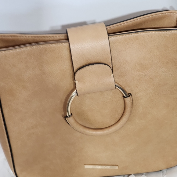 Tony Bianco bag satchel tote textured faux leather 27x23 cm NWOT - Picture 4 of 16